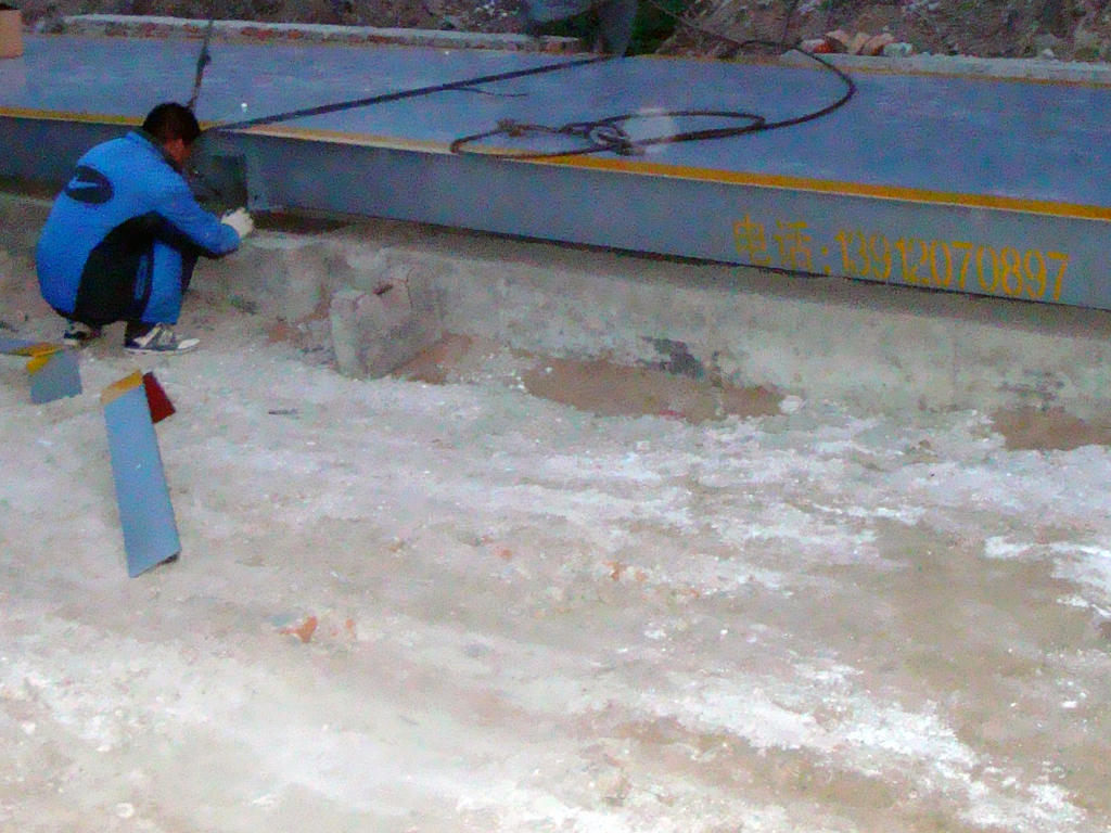 黃碼碼頭80噸  江蘇淮安翔宇電子地磅汽車衡地上衡案例